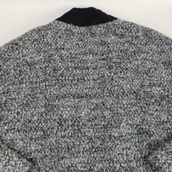 Astr The Label Open Front Cardigan Womens Medium Gray Wool Blend Chunky Sweater - Picture 6 of 10
